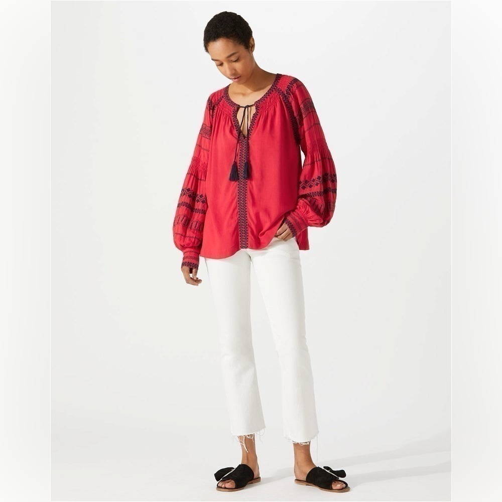 Jigsaw, Exquisite Embroidered Over-Sized Blouse, Exceptional Design & Quality